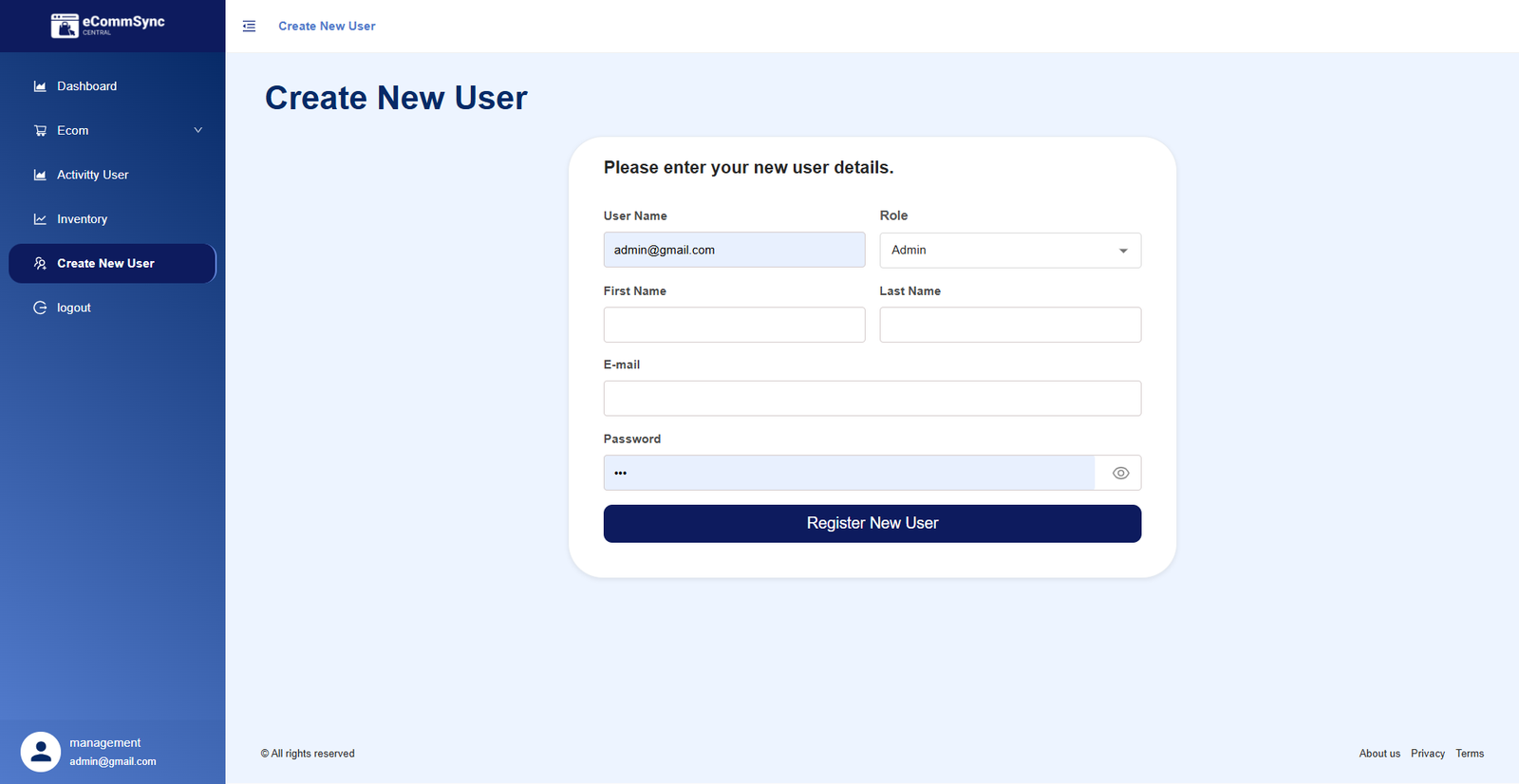 ECommSync software interface screenshot 4