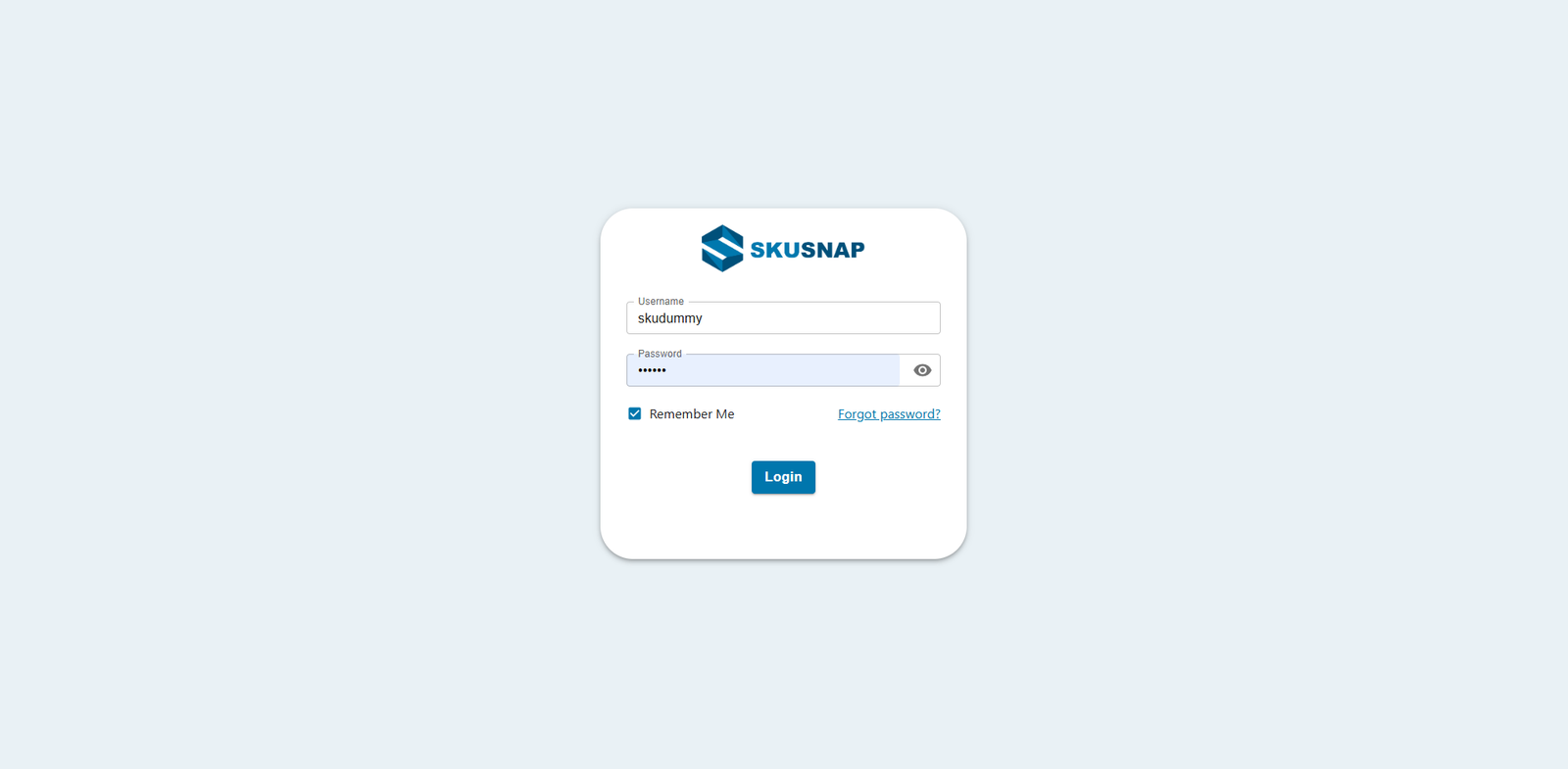 Sku Snap software interface screenshot 1
